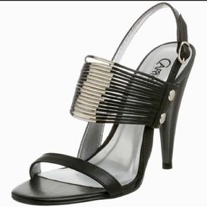Carlos Santana Black Strappy ‘ Mechanic ’ Heel